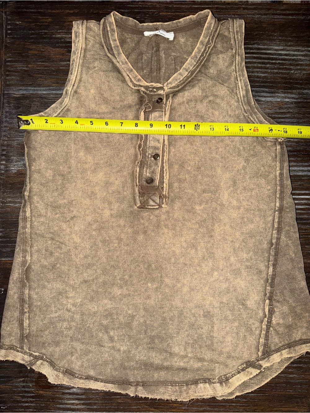 Zenana Outfitters Washed Curved Hem Tank Top NWOT - Picture 3 of 6